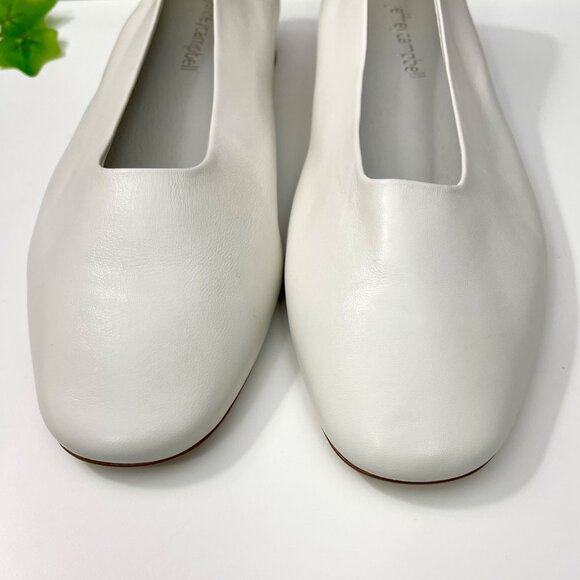 JEFFREY CAMPBELL Trustee Ballet kitten heel sock pump in White 6.5 - Picture 8 of 15